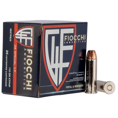 Fiocchi 38XTPB25 Extrema  38 Special +P 110 gr XTP Hollow Point 25 Bx/ 20 Cs