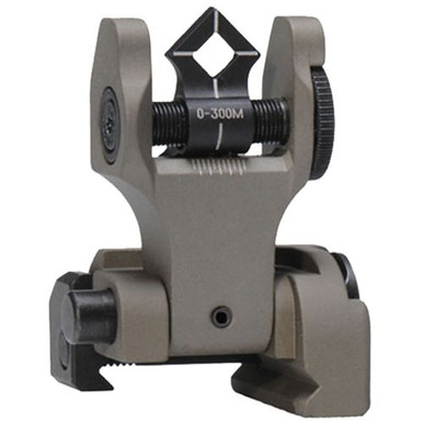 Troy Ind SSIGDOARFFT00 Dioptic Folding Sight  Rear Flat Dark Earth