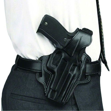 Galco FL226B Fletch High Ride  Black Leather Belt Glock 19,19X,23,32,45 Right Hand