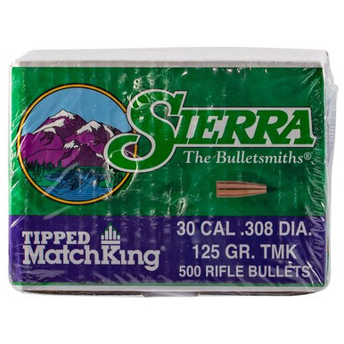 Sierra 7725C Tipped MatchKing30 Caliber .308 125 GR 500 Box