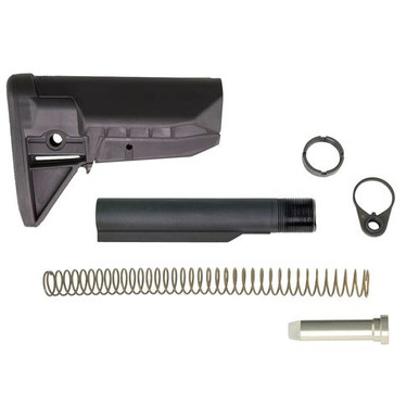 Bravo GFSKMOD0SPMD BCMGunfighter AR-15 SOPMOD Widebody Stock Kit Polymer Black