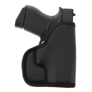 Galco SOU800B Stuckon-U  Black Rubber Pocket Fits Glock 42, 43, 43X Ambidextrous
