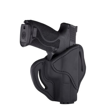 1791 Gunleather ORBH21SBLR BH2.1 Black Leather OWB Fits Glock 17/ S&W Shield/Sprgfld XD9 Right Hand