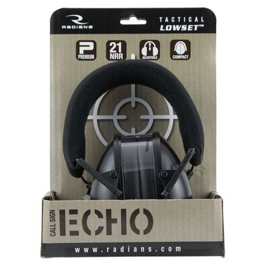 Radians CSE40BX Lowset Earmuff 21 dB Black