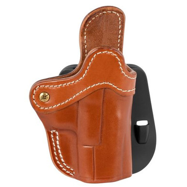 1791 Gunleather ORPDH21CBRR PDH-2  Classic Brown Leather OWB Glock 17/S&amp;W Shield/Sprgfld XD9 Right Hand