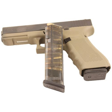 ETS Group GLK-17-10 Glock Compatible  9mm Luger G17,18,19,19x,26,34,45 10rd Clear Detachable