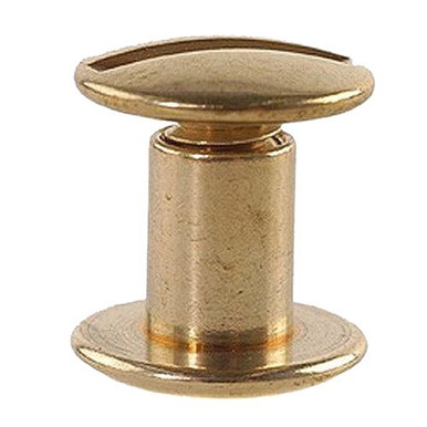 Uncle Mikes 2509 Chicago Screw  
Brass 24 Per Pack