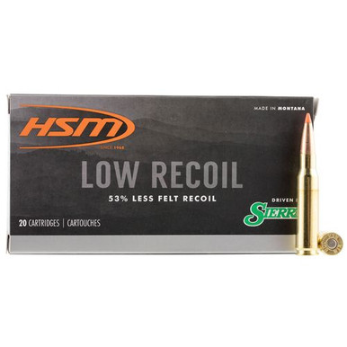 HSM 30844N Low Recoil  308 Win 150 gr Polymer Tip 20 Bx/ 25 Cs