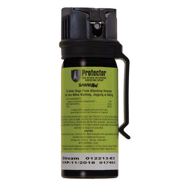 Sabre SRPMK3 Dog Spray  Capsaicin 15 ft Range w/Belt Clip