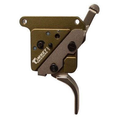 Timney Triggers 517-16V2 Elite Hunter with Safety Remington 700 Straight 3.00 lbs Green/Nickel