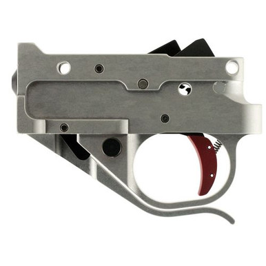 Timney Triggers 1022-2C-16 Replacement Trigger  Ruger 10/22 Single-Stage Curved 2.75 lbs Silver/Red