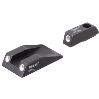 Trijicon 600495 Bright &amp; Tough Night Sights Taurus PT111/132/138/140/145 Tritium Green w/White Outline Black