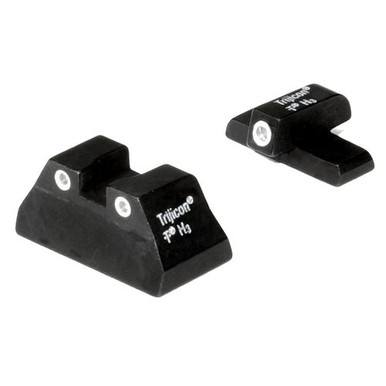 Trijicon 600268 Bright and Tough Night Sights HK USP Compact Tritium Green w/White Outline Black