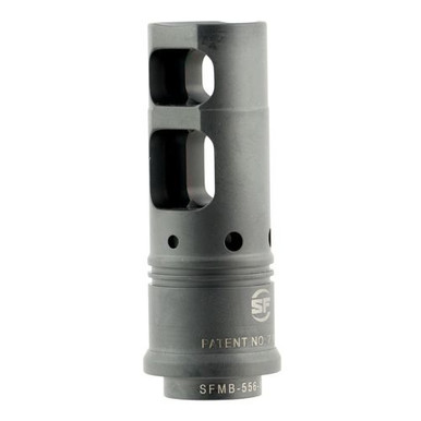 Surefire SFMB3383424 Muzzle Brake  338 Cal Stainless Steel Black