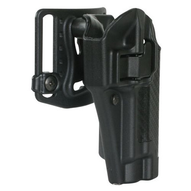 Blackhawk 410000BKR Serpa CQC Concealment Black Carbon Fiber Polymer OWB Fits Glock 17,22,31 Right Hand