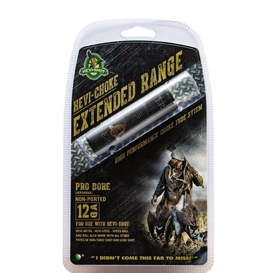 Hevishot 85619 Waterfowl Combo  ProBore 12 Gauge Extended Range 17-4 Stainless Steel Black