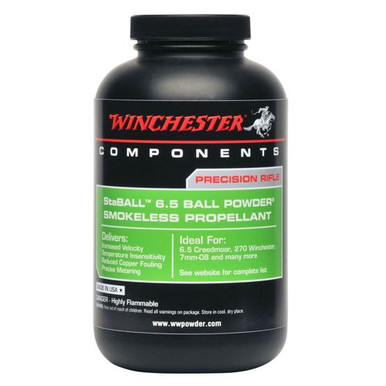 Winchester Powder STABALL1 Staball  Rifle Powder 6 Creed; 6 GT; 6.5 Creed; 7mm-08 Rem; 270 Win Rifle 1 lbs