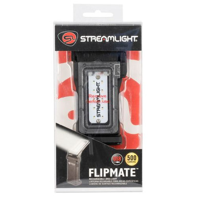 Streamlight 61500 Flipmate Worklight 500/250 Lumens 400/200 Lumens LED Aluminum Black Lithium Ion magnetic base