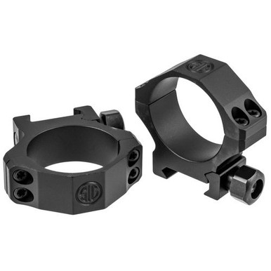 Sig Sauer Electro-Optics SOA10016 Alpha1 Tactical 34mm Ring Set Medium Aluminum Black Matte