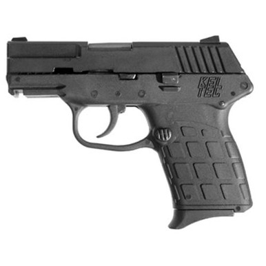 Kel-Tec PF9 Semi Auto Handgun 9mm Luger 3.1" Barrel 7 Rounds Fixed Sights Black Polymer Grips Blued Slide PF-9