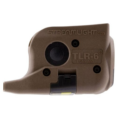 Streamlight 69278 TLR-6 Laser/Light Combo White LED 100 Lumens CR-1/3N Battery Flat Dark Earth Polymer fits Glock 42/43