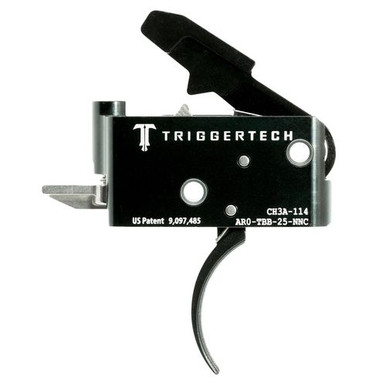 TriggerTech AROTBB25NNC Adaptable Primary  AR Black Two-Stage Traditional Curved 2.50-5.00 lbs Right