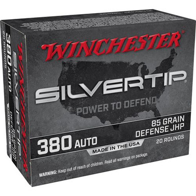 Winchester Ammo W380ST Super-X  380 ACP 85 gr Silvertip Hollow Point 20 Bx/ 10 Cs