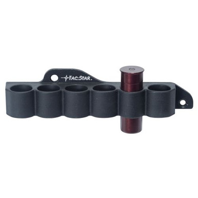 TacStar 1081210 SideSaddle Slimline Mossberg 500/590 12 Gauge 6 Rounds Black Aluminum/Rubber