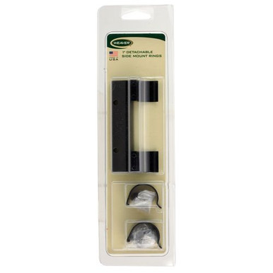 Weaver Mounts 49350 Side Mount Base Detachable Side Mount Brackets High Detachable Style Black Finish
