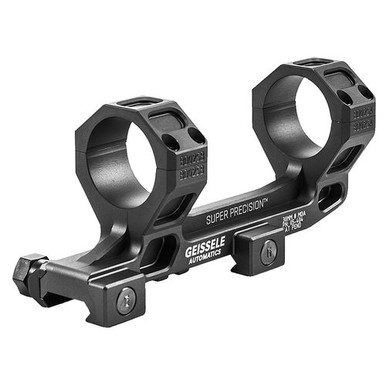 Geissele Automatics 05404B Super Precision AR15/M4 Scope Mount 30mm Ring & Base Combo Black Hardcoat Anodized