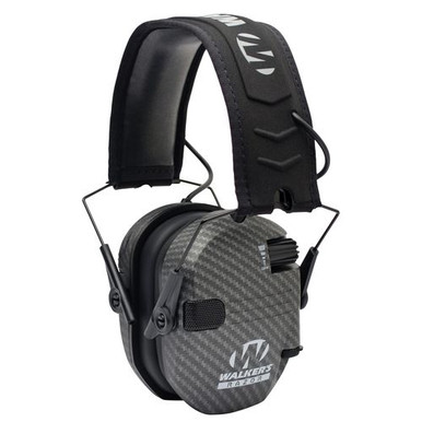 Walkers GWPRSEMCARB Razor Slim Electronic Earmuff 23 dB Carbon