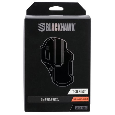 Blackhawk 410776BKR T-Series L2C Black Matte Polymer OWB Sig P365, P365XL Right Hand