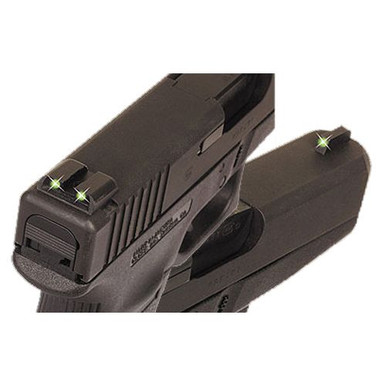 Truglo TG231R2 Brite-Site Tritium Night Sights Ruger LC 9/380 Green Tritium Front/Rear Black