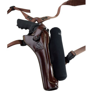 Galco KH172H Kodiak Hunter Chest Holster Havana Brown Leather Shoulder/Torso Strap Fits S&W X Frame 8.375" Right Hand