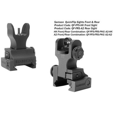 Samson FFS-FRS-PKG Manual Folding A2 Front/Rear AR-15 Alum Black