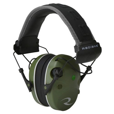 Radians R3400EQCS Quad Mic  Electronic Muffs 24 dB OD Green/Black