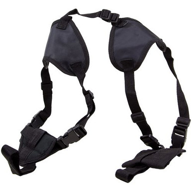 Bulldog WSHD20 Deluxe Shoulder Harness Black Nylon Harness Fits Ruger LCP/Glock 42/2-3" Barrel Ambidextrous