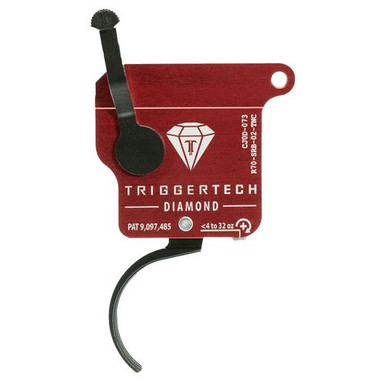 TriggerTech R70SRB02TNC Diamond Without Bolt Release Remington 700 Black Single-Stage Traditional Curved 0.30-2 lbs Right