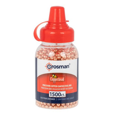 Crosman 0737 CopperHead BBs  .177  Copper-Coated Steel 1500 Carton