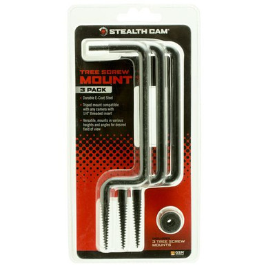 Stealth Cam STC-TS-3PK Tree Screw Mounts Black