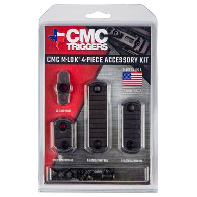 CMC Triggers 81724   Black MLOK 4pc Rail Kit