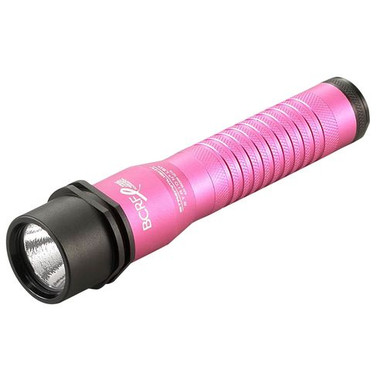 Streamlight 74361 Strion  375/175/80 Lumens C4 LED Aluminum Pink Lithium Ion with 120V AC/12V DC Smart Charger &amp; PiggyBack Holder