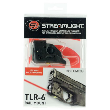 Streamlight 69293 TLR-6 Laser/Light Combo White LED 100 Lumens CR-1/3N Battery Black Polymer fits Rail Grabbe S&amp;W M&amp;P