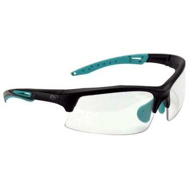 Walkers GWPTLSGLCLR Sport Glasses  Clear Polycarbonate Lens with Teal Frame 1 Pair