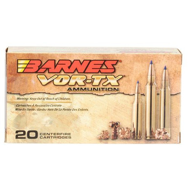 Barnes Bullets 30816 VOR-TX Rifle  308 Win 130 gr Tipped TSX Boat Tail 20 Bx/ 10 Cs