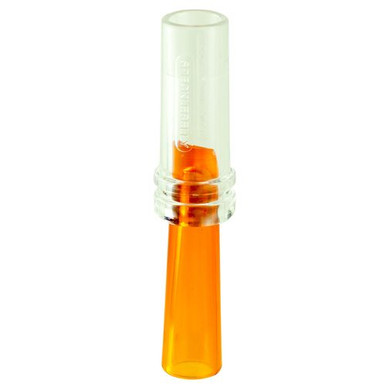 Duck Commander DCSPRCK Specklebelly  Single Reed Goose Call Plastic Orange/Clear