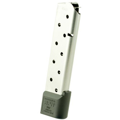 CMC Products 17150 1911 Railed Power Mag Full Size  45 ACP 1911 Government 10rd Detachable Stainless Steel
