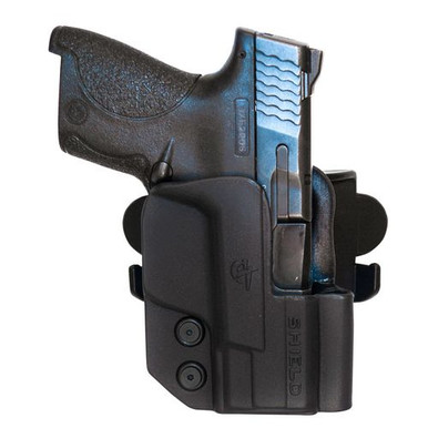 Comp-Tac C241SW250RBKN International  OWB S&amp;W M&amp;P 380EZ Black Kydex