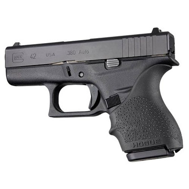 Hogue 18200 HandAll Beavertail Grip Sleeve Fits Glock 42/43 Textured Rubber Black