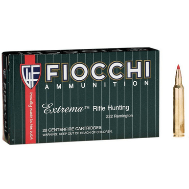 Fiocchi 222HVA Field Dynamics 222 Rem 50 gr Hornady V Max 20 Per Box
